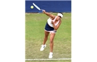 BIRMINGHAM, ENGLAND - JUNE 09:  Tamira Paszek of Austria serves against Lauren Davis of United States on day one of the AEGON Classic Tennis Tournament at Edgbaston Priory Club on June 9, 2014 in Birmingham, England.  (Photo by Tom Dulat/Getty Images)